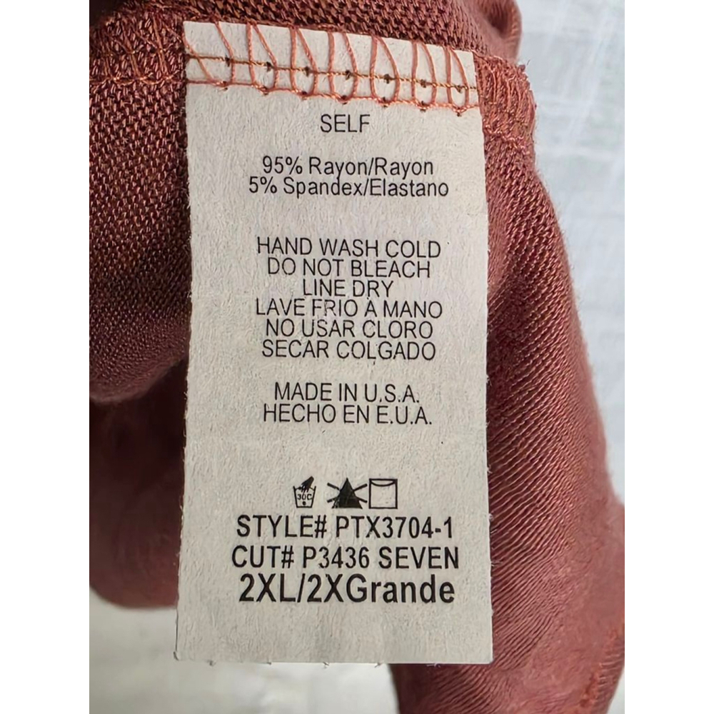 Women's Papermoon Tunic Top Size 2XL Mauve - Picture 5 of 7